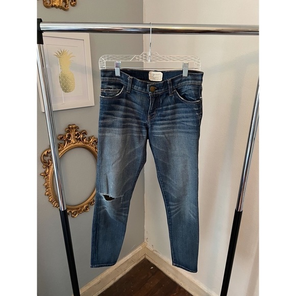 Current/Elliot Skinny Style Jean Size 28 Ripped Style - Picture 1 of 5